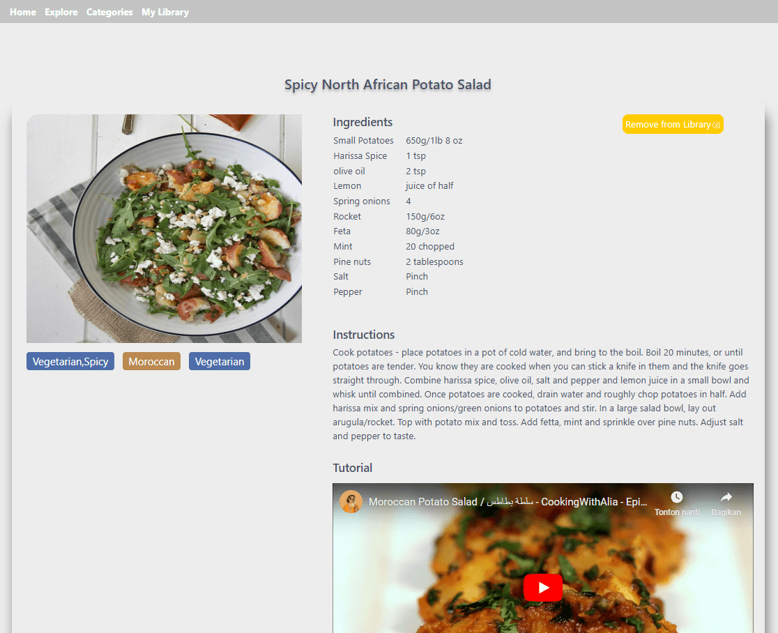 Detail Menu
