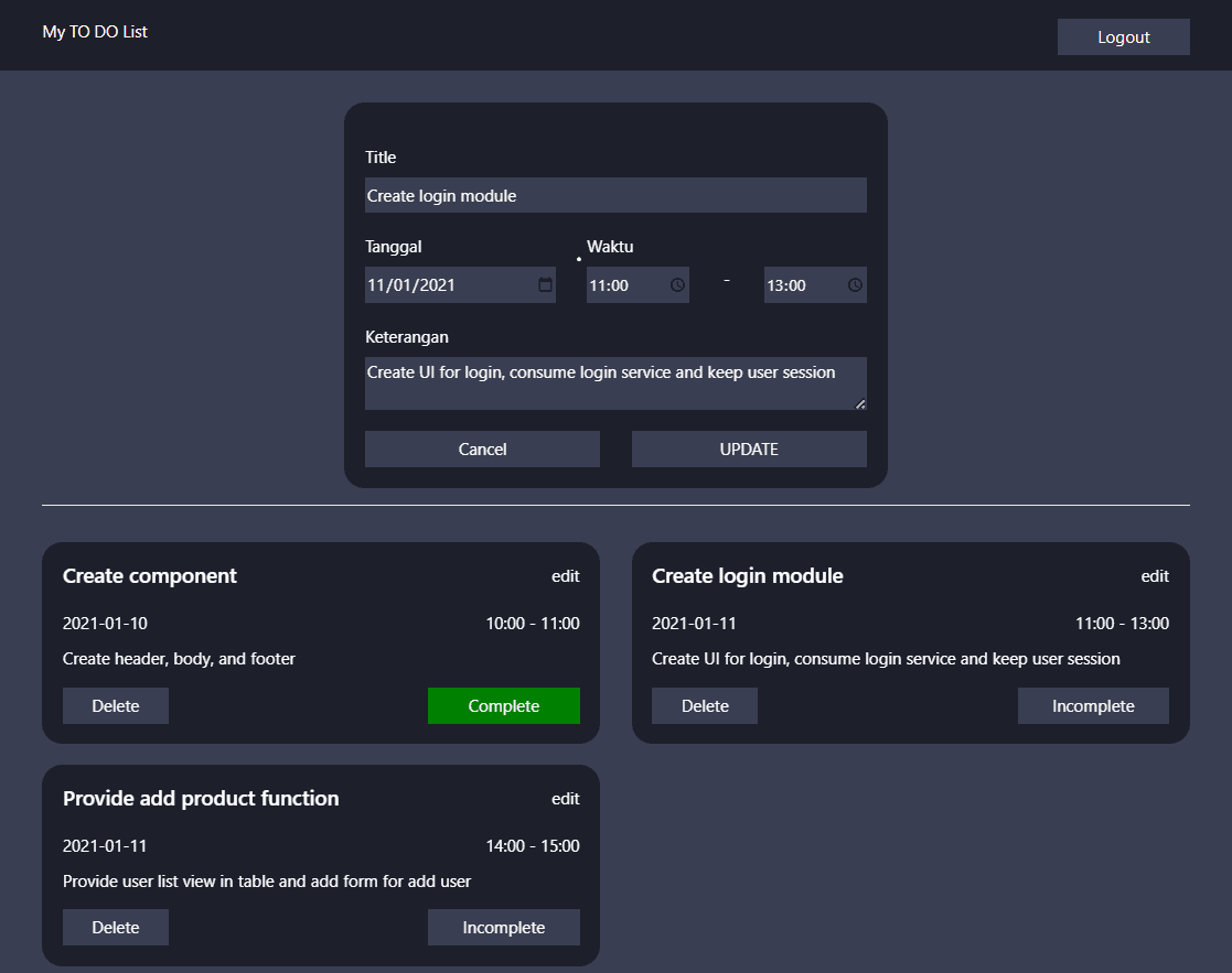 Dashboard